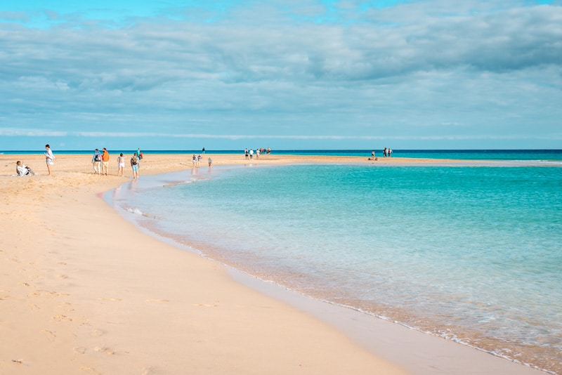 Sotavento Beach Fuerteventura Kanaren im Winter