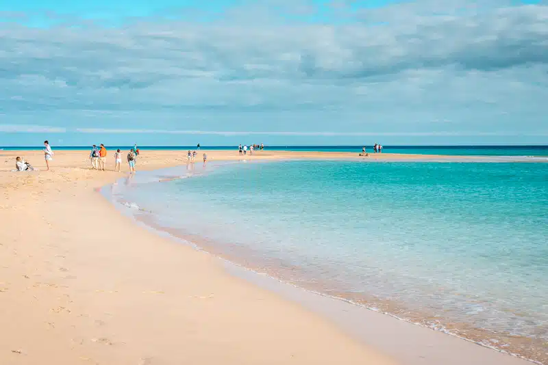 Sotavento Beach Fuerteventura Kanaren im Winter