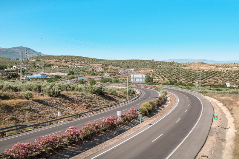 Anreise nach Andalusien Straßen
