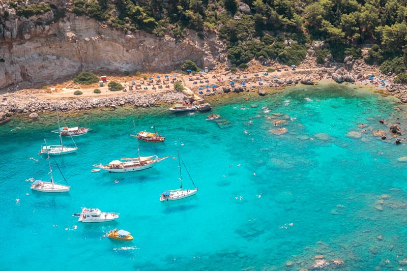 Oktober warm Europa Rhodos Griechenland